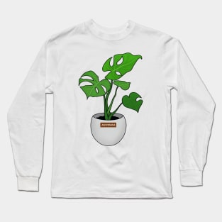 Monstera Deliciosa Leaf Long Sleeve T-Shirt